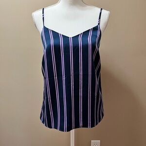 NWT Banana Republic Silky Striped Cami Top Size Medium